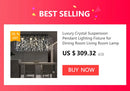GobekUsa Crystal Chandelier with Raindrop Crystals