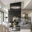 GobekUsa Crystal Chandelier with Raindrop Crystals