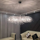 GobekUsa Crystal Chandelier with Raindrop Crystals