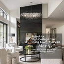 GobekUsa Crystal Chandelier with Raindrop Crystals