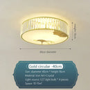 GobekUsa Crystal Chinese Style Ceiling Light for Living Room and Bedroom