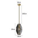 GobekUsa Crystal Copper Chandelier: Elegant American Design for Living Room, Bedroom, and Study