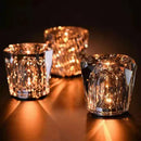 GobekUsa Crystal Diamond Night Light | Rechargeable LED Table Lamp