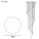 GobekUsa Crystal Drop Chandelier: Elegant Lighting for Home Decor, Living Room, Dining Room, Lobby