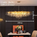 GobekUsa Crystal Drop Chandelier for Dining Living Room Bedroom Luxury Decor by Decorbites