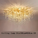 GobekUsa Crystal Drop Chandelier for Dining Living Room Bedroom Luxury Decor by Decorbites