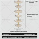 GobekUsa Crystal Duplex Chandelier: New Light Luxury Post-Modern Hall Lighting for High Living Room