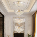 GobekUsa Crystal Duplex Chandelier: New Light Luxury Post-Modern Hall Lighting for High Living Room