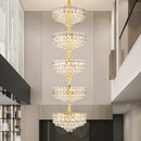 GobekUsa Crystal Duplex Chandelier: New Light Luxury Post-Modern Hall Lighting for High Living Room