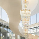 GobekUsa Crystal European Long Chandelier for Elegant Living Room Décor