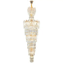 GobekUsa Crystal European Long Chandelier for Elegant Living Room Décor
