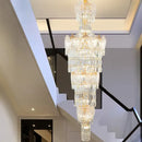 GobekUsa Crystal European Long Chandelier for Elegant Living Room Décor