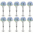 GobekUsa Crystal Flower Stand Set, 22" Tall Metal Vases