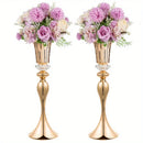 GobekUsa Crystal Flower Stand Set, 22" Tall Metal Vases