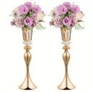 GobekUsa Crystal Flower Stand Set, 22" Tall Metal Vases