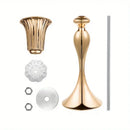 GobekUsa Crystal Flower Stand Set, 22" Tall Metal Vases