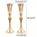 GobekUsa Crystal Flower Stand Set, 22" Tall Metal Vases