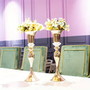 GobekUsa Crystal Flower Stand Set, 22" Tall Metal Vases