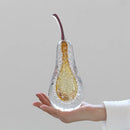 GobekUsa Crystal Glass Apple Pear Ornaments Home Decor Figurines