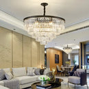 GobekUsa Crystal Gold Chandelier: Modern Living Room Bedroom Decor Lighting