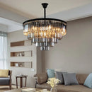 GobekUsa Crystal Gold Chandelier: Modern Living Room Bedroom Decor Lighting