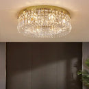 GobekUsa Crystal Gold Ceiling Light for Dining Room, LED Chandeliers Living Room Decoration