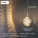GobekUsa Crystal Jellyfish Chandelier: New Light Luxury Fawn Decorative Pendant
