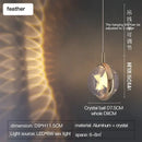 GobekUsa Crystal Jellyfish Chandelier: New Light Luxury Fawn Decorative Pendant