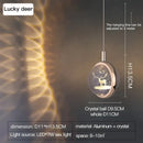 GobekUsa Crystal Jellyfish Chandelier: New Light Luxury Fawn Decorative Pendant