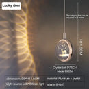 GobekUsa Crystal Jellyfish Chandelier: New Light Luxury Fawn Decorative Pendant