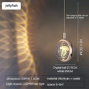 GobekUsa Crystal Jellyfish Chandelier: New Light Luxury Fawn Decorative Pendant