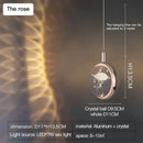 GobekUsa Crystal Jellyfish Chandelier: New Light Luxury Fawn Decorative Pendant