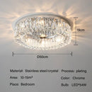 GobekUsa Crystal LED Ceiling Lights: Elegant Lighting Fixture for Living Room Bedroom Kitchen Decor