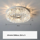 GobekUsa Crystal LED Chandelier Ceiling Light - Gold