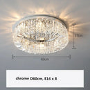 GobekUsa Crystal LED Chandelier Ceiling Light - Gold