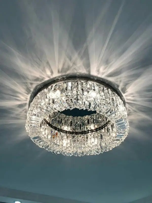 GobekUsa Crystal LED Chandelier Ceiling Light - Gold, photo 7 of 31