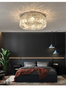 GobekUsa Crystal LED Chandelier Ceiling Light - Gold