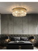 GobekUsa Crystal LED Chandelier Ceiling Light - Gold
