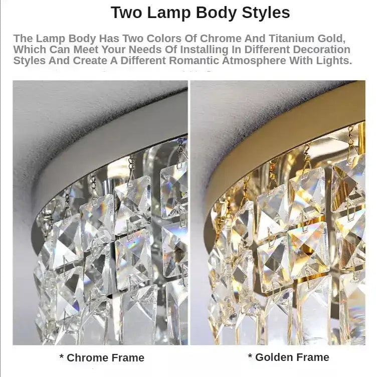 GobekUsa Crystal LED Chandelier Ceiling Light - Gold, photo 12 of 31