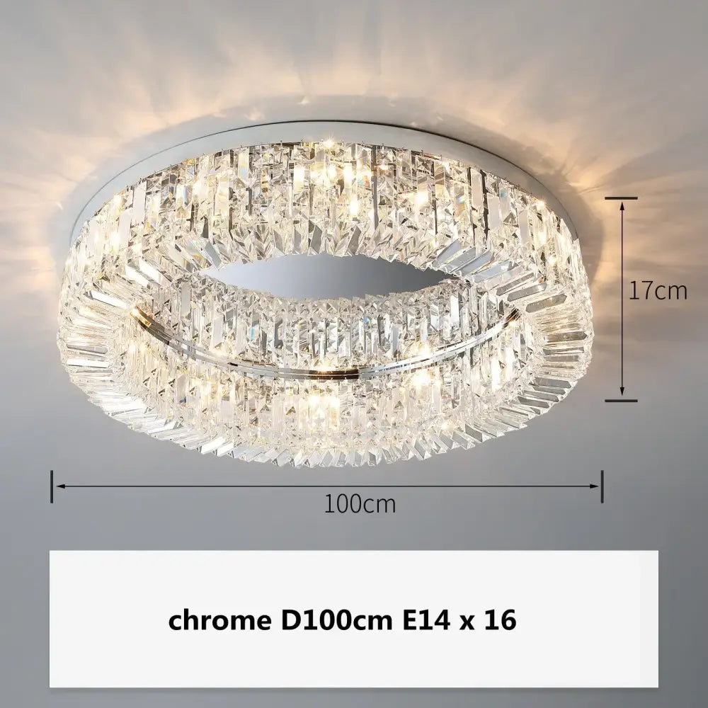 GobekUsa Crystal LED Chandelier Ceiling Light - Gold, photo 26 of 31