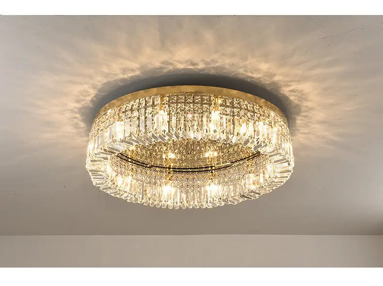 GobekUsa Crystal LED Chandelier Ceiling Light - Gold, photo 15 of 31