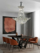 GobekUsa Crystal LED Chandelier Light Fixture for Luxe Living Room Décor