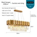 GobekUsa Crystal LED Chandelier: Postmodern Golden Art Deco Luxury for Dinning Room