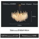 GobekUsa Crystal LED Chandelier: Elegant Nordic Branch Design for Living Room, Hotel, Dining Area