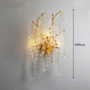 GobekUsa Crystal LED Chandelier: Elegant Nordic Branch Design for Living Room, Hotel, Dining Area