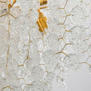 GobekUsa Crystal LED Chandelier: Elegant Nordic Branch Design for Living Room, Hotel, Dining Area