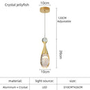 GobekUsa Crystal LED Chandelier for Dining Room Decor