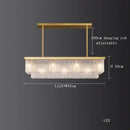 GobekUsa Crystal LED Chandelier: Minimalist Luxury Lighting for Dinning Table