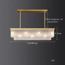 GobekUsa Crystal LED Chandelier: Minimalist Luxury Lighting for Dinning Table