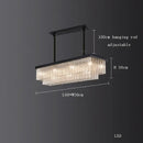 GobekUsa Crystal LED Chandelier: Minimalist Luxury Lighting for Dinning Table